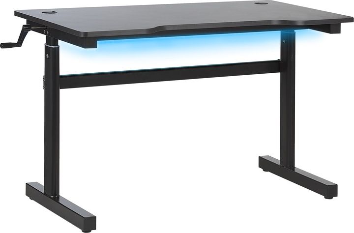 Produktbild Beliani Spieltisch schwarz 120 x 60 cm RGB LED-Beleuchtung manuell verstellbar DURBIN