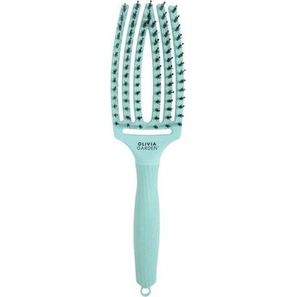 Olivia Garden, Haarbürste + Kamm, FingerBrush Combo Medium Mint Blue