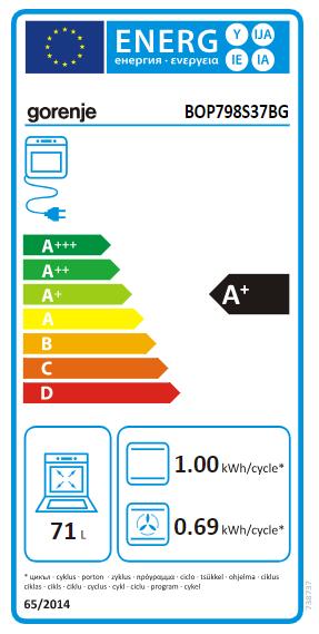 Energie-Label Gorenje BCS798S24BG