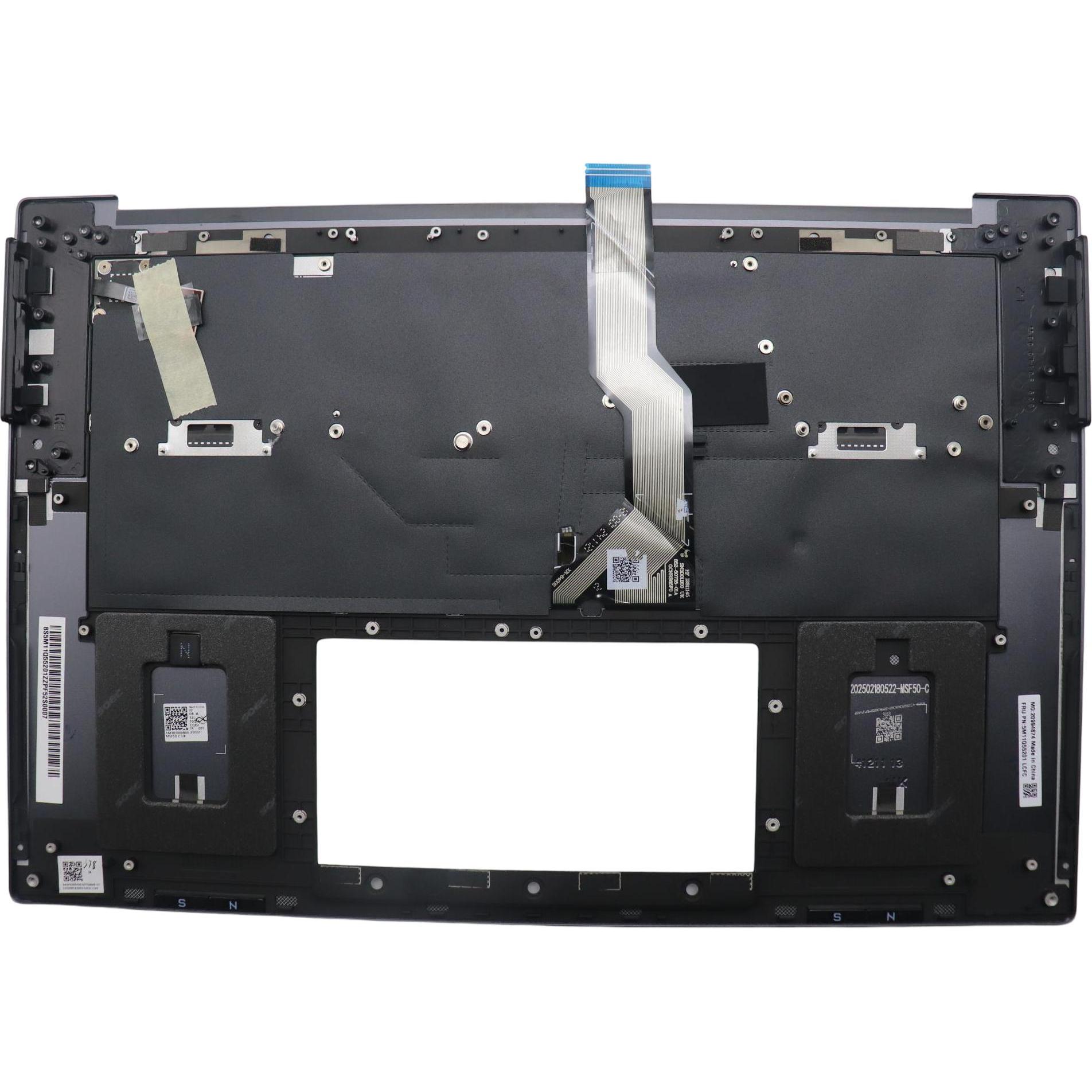 Lenovo MECH ASM FRU ASM Ccover Nordic FP DFN, Notebook Ersatzteile, Mehrfarbig, Grau