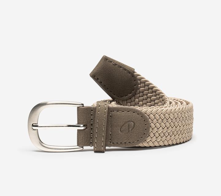 Inesis Elastic & stretchy braided golf belt, beige