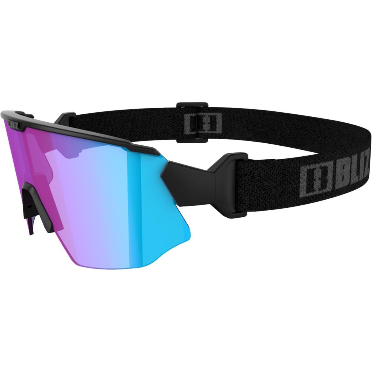 Bliz, Unisex, Sportbrille, Breeze Nano Optics Nordic Light (Matt Black, Begonia, Violet w Blue Multi, Brown w Silver Mir...
