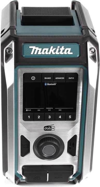 Actual product image Makita DMR 115 RG Rechargeable construction site radio 12V - 18V Bluetooth DAB+ IP65- + 2x rechargeable