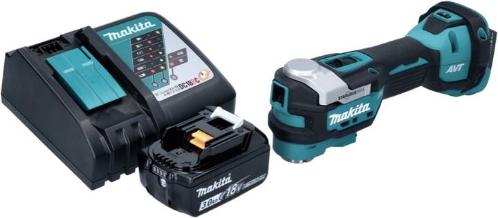 Actual product image Makita DTM 52 RF1 Battery multifunction tool 18 V Starlock Max Brushless + 1x Battery 3.0 Ah + Charger