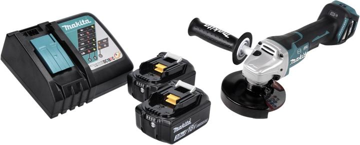 Actual product image Makita DGA 517 RF Battery angle grinder 18 V 125 mm Brushless + 2x battery 3.0 Ah + charger (125 mm)