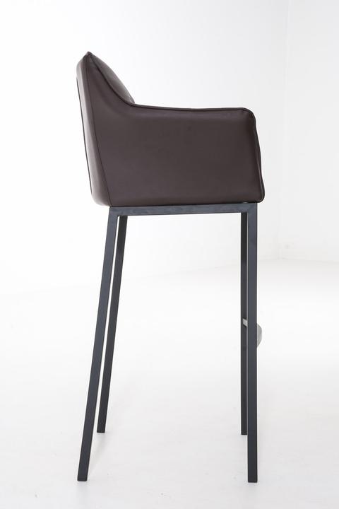 Actual product image CLP Bar stool Damaso B with 4-leg frame, brown