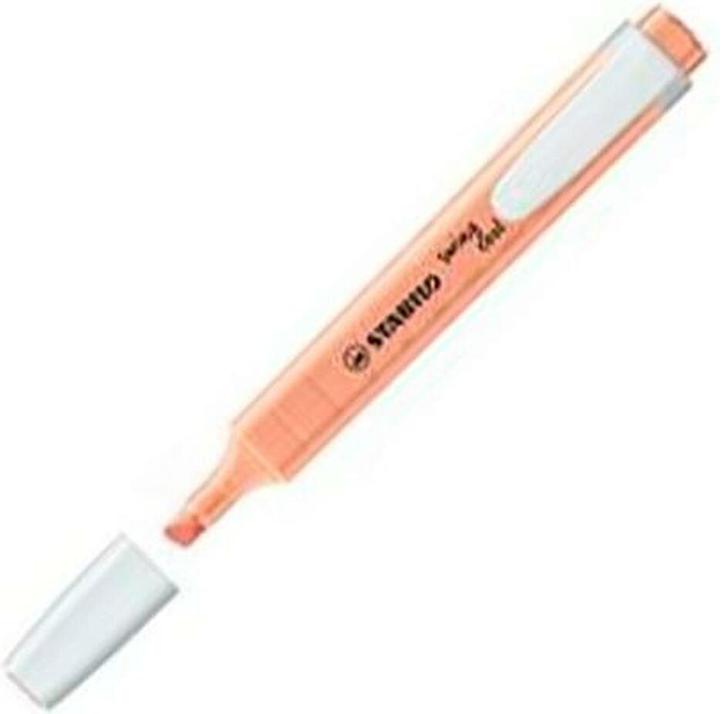 Actual product image STABILO Highlighter - swing cool Pastel - pack of 10 - coral red (Coral, 4 mm, 10 x)
