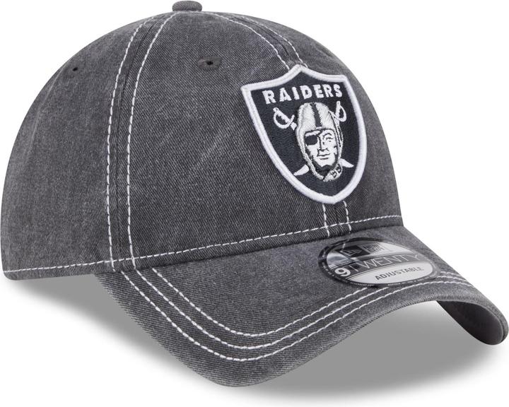Actual product image New Era 9Twenty Cap - Washed Las Vegas Raiders Schwarz