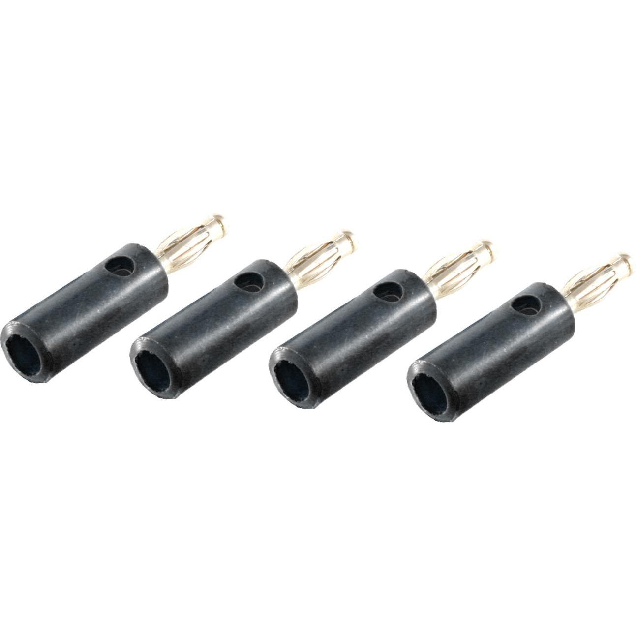 Shiverpeaks BS56200-4S Drahtverbinder Banana Schwarz, Elektronikkabel + Stecker, Schwarz