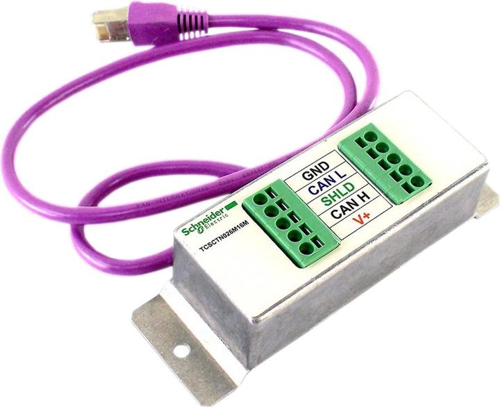 Produktbild Schneider Electric CANopen-Verteiler, 2 Federklemmen für TCSCTN026M16M
