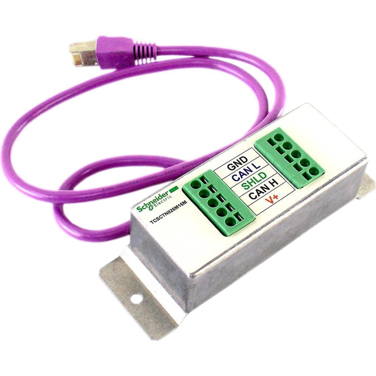 Schneider Electric, Zubehör Antriebstechnik, CANopen-Verteiler, 2 Federklemmen für TCSCTN026M16M