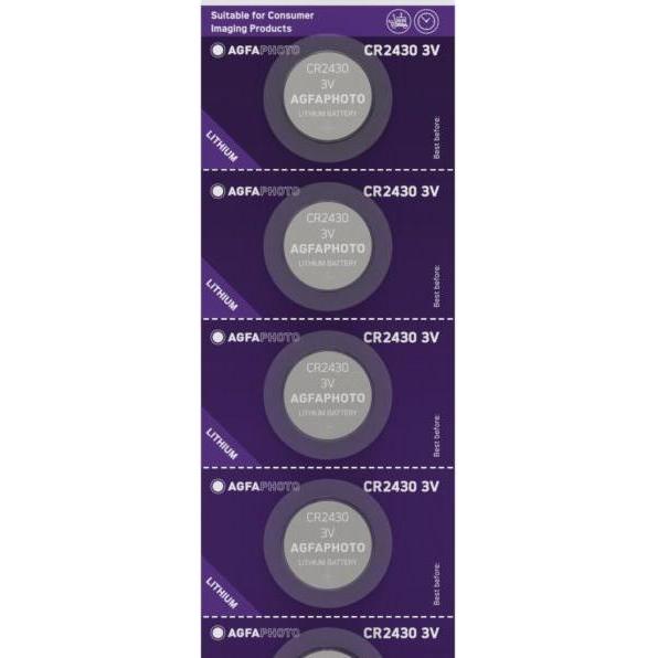 AGFAPHOTO Agfa Bateria CR2430 5 szt. (5 pz.), Batterie + pile