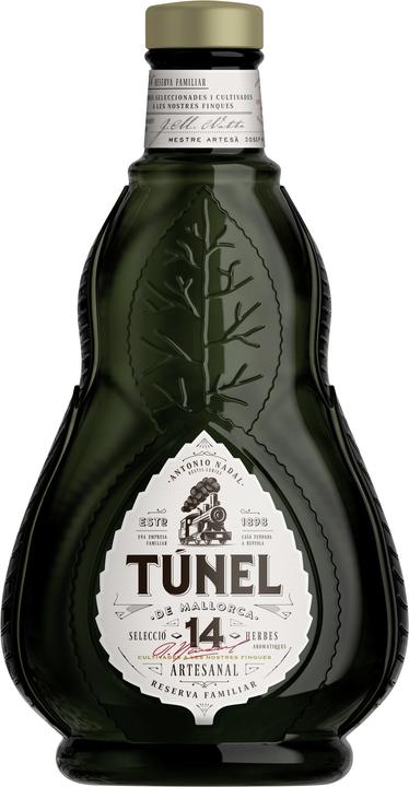 Actual product image Nadal TUNEL 14 RESERVA Familiar Herbes de Mallorca Hierbas liqueur 70 cl / 30 % Spain (1 x 70 cl)