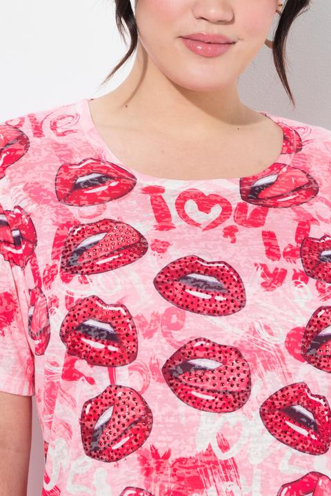 Immagine prodotto Angel of Style T-Shirt, Komfort Fit, Kussmund-Print (44)