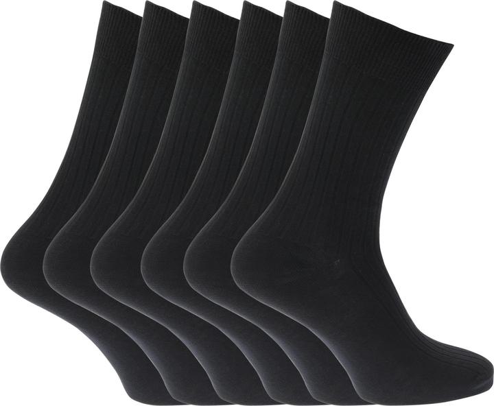 Immagine prodotto Universal Textiles Calzini Calzini 100% cotone a coste confezione da 6 pezzi (confezione da 6, 39 - 45)