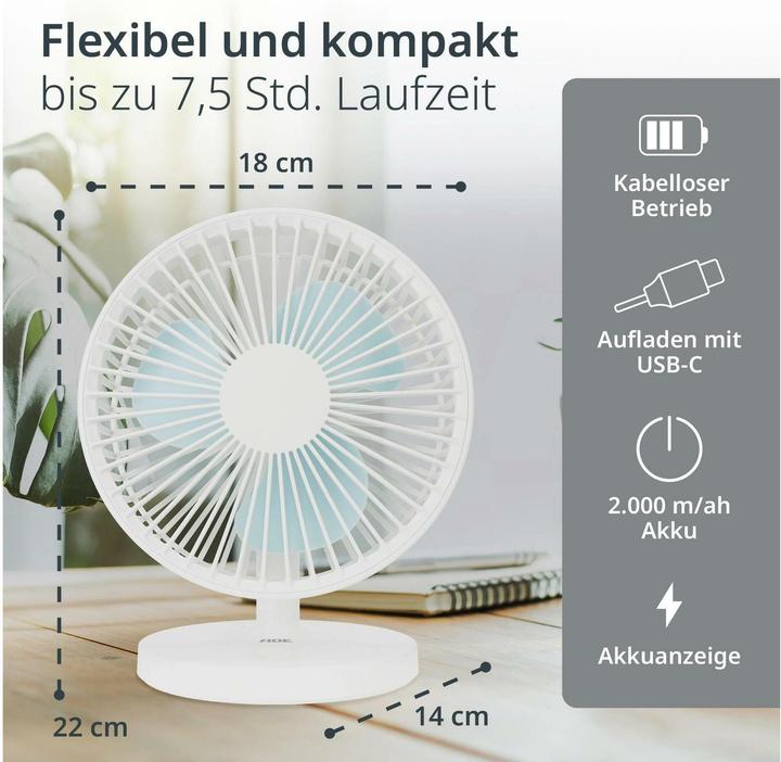 Actual product image ADE Table fan (40 dB)