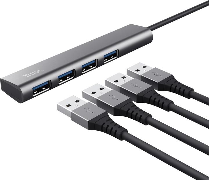 Actual product image Trust HALYX 4 PORT USB-C 3.2 GEN1 HUB (USB-C, 4 Ports)