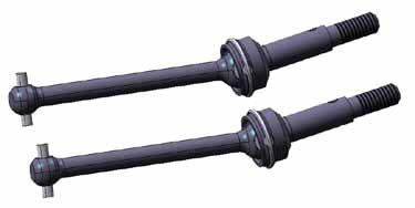 Actual product image Tamiya XV-01/T half cardan front 42mm (2)