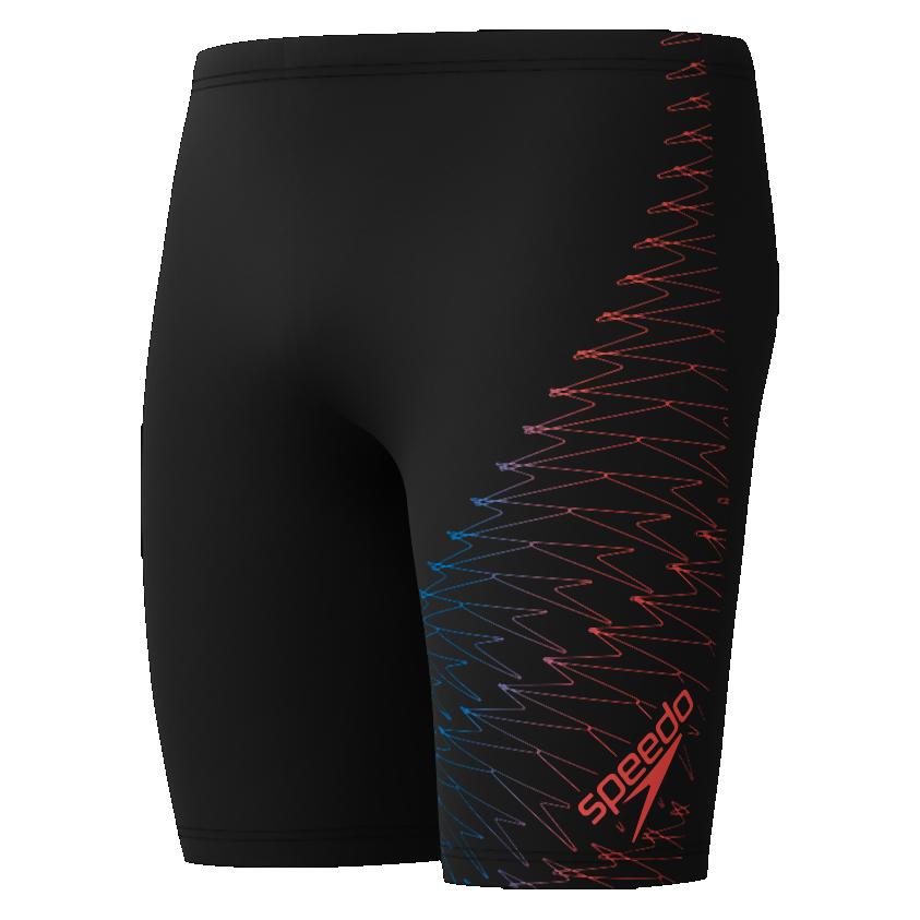 Speedo, Herren, Badehosen, Medley Logo Jammer, Rot, (40, 54)