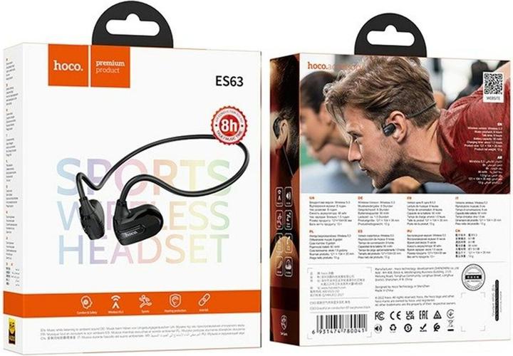 Produktbild Hoco ES63 Graceful Headset Kabellose Luftleitung Konnektivität/Musik Bluetooth Schwarz (8 h, Kabellos)