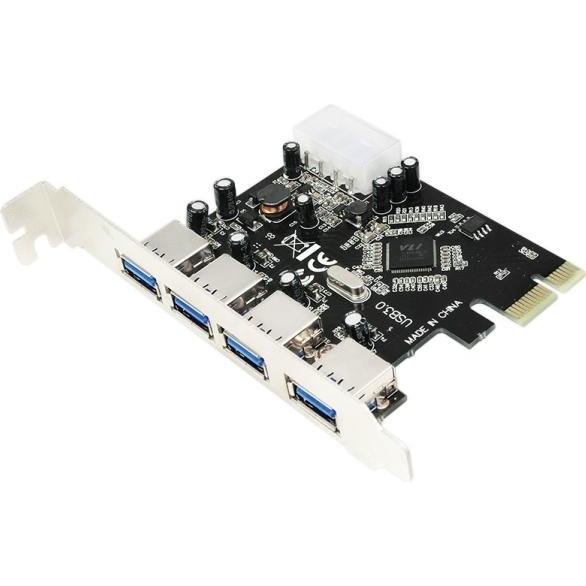 Logilink Nero Pc0057, Pcie, Usb 3.2 Gen 1 (3.1 Gen 1), A Tutta Altezza, 4X Usb 3.0 A Fm, Pc, Scheda Controller