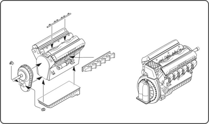 Actual product image CMK Rolls Royce Merlin series 60 British engine