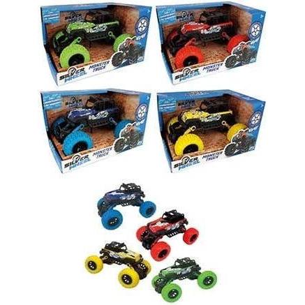 ODS Silver Wheel - Monster Truck 1:26 scale (17*11.5*6.5 cm) die cast pull-back vehicle with colored whe
