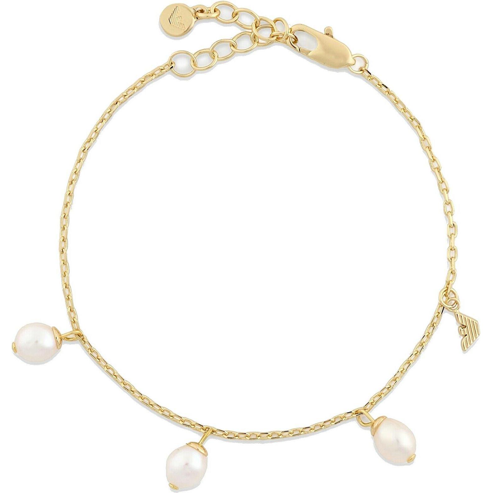 Emporio Armani, Bracciale, - Fashionable gold-plated bracelet with beads EGS3198710