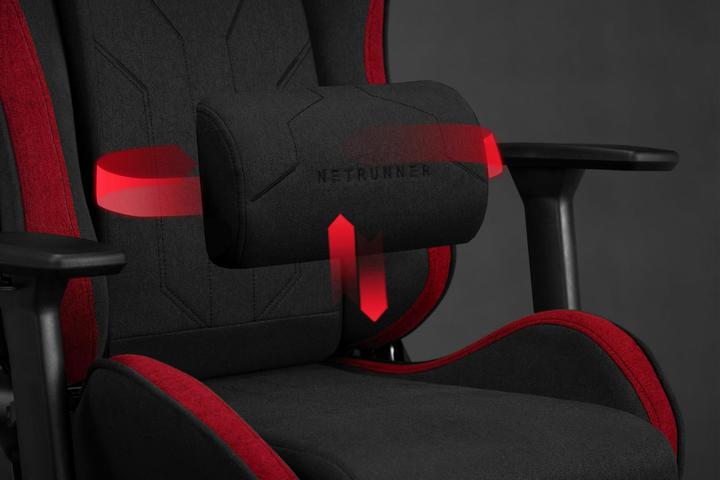 Actual product image Sense Gaming chair Sense7 Netrunner fabric Gaming Chair, Black-red