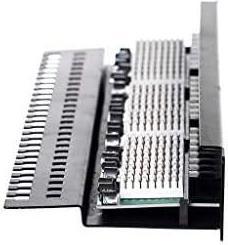 Actual product image Netrack 104-01 patch panel 19 24-jungtys cat. 5e UTP, with shelf (U/UTP, CAT5e)