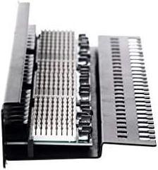 Actual product image Netrack 104-01 patch panel 19 24-jungtys cat. 5e UTP, with shelf (U/UTP, CAT5e)