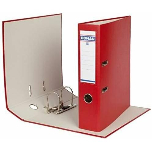 Donau, Raccoglitore, Cartella classica in cartone rosso 7,5 cm DIN A4 (A4, 1 pz.)