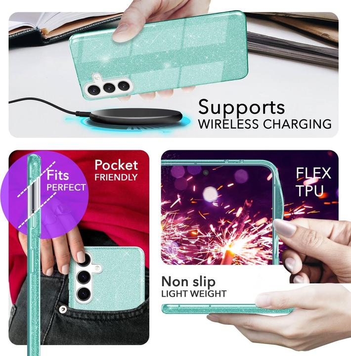 Image du produit Nalia Étui hybride pailleté (Samsung Galaxy S24+)