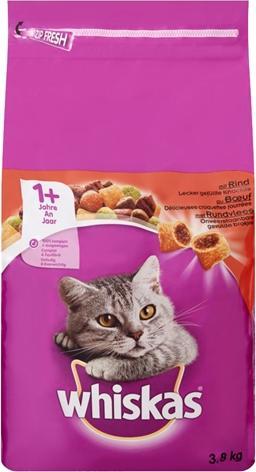 Produktbild Whiskas 1+ Rind (Adult, 3860 g)