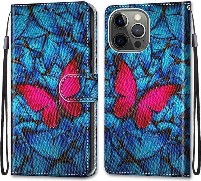 Image du produit MU Style Couverture de livre en cuir Série d'images (Apple iPhone 13 Pro Max)