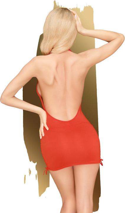 Actual product image Penthouse Lingerie Earth-shaker - V-neck mini dress with side gathering including thong (S, M)