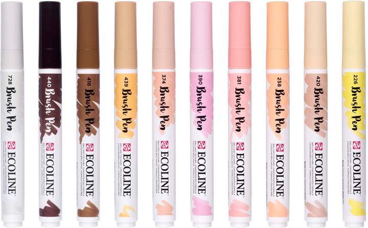 Immagine prodotto Talens Ecoline Brush Pen Set 11509816 ass. Skin 10 Stück (10 x)