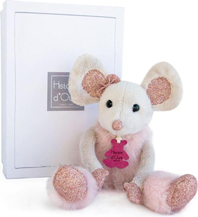 Histoire D'ours Plüschtier Maus mit Geschenkbox (22 cm)