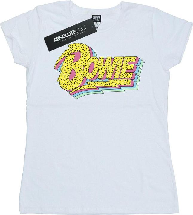 Immagine prodotto David Bowie Moonlight 90s Logo Maglietta Donna (M)