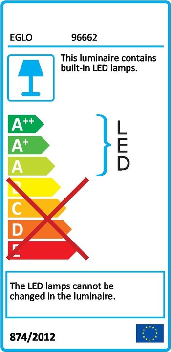 Label énergétique EGLO Salobrena-C (2000 lm)