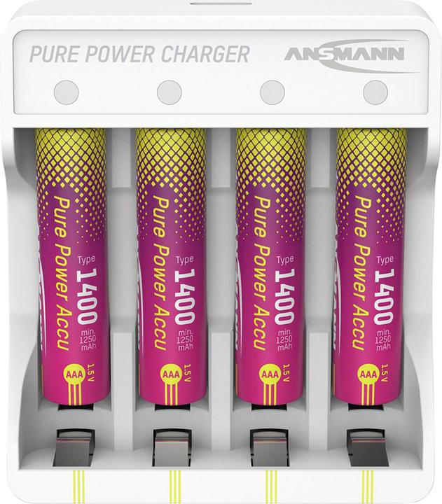 Ansmann Pure Power Set 4× Micro AAA Akkus und Lademodul (1 pcs., AAA)