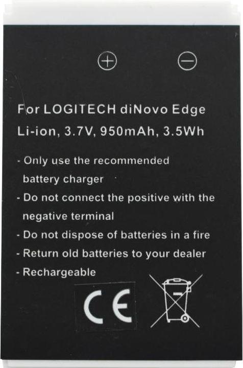 Produktbild Logitech Akku diNovo Edge Akku 190304-2004, F12440071, M50A, DiNovo Mini, Y-RAY81 (1 Stk., Gerätespezifisch, 950 mAh)