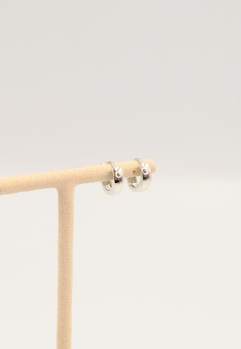 Actual product image Muau Creoles (750/18K white gold)