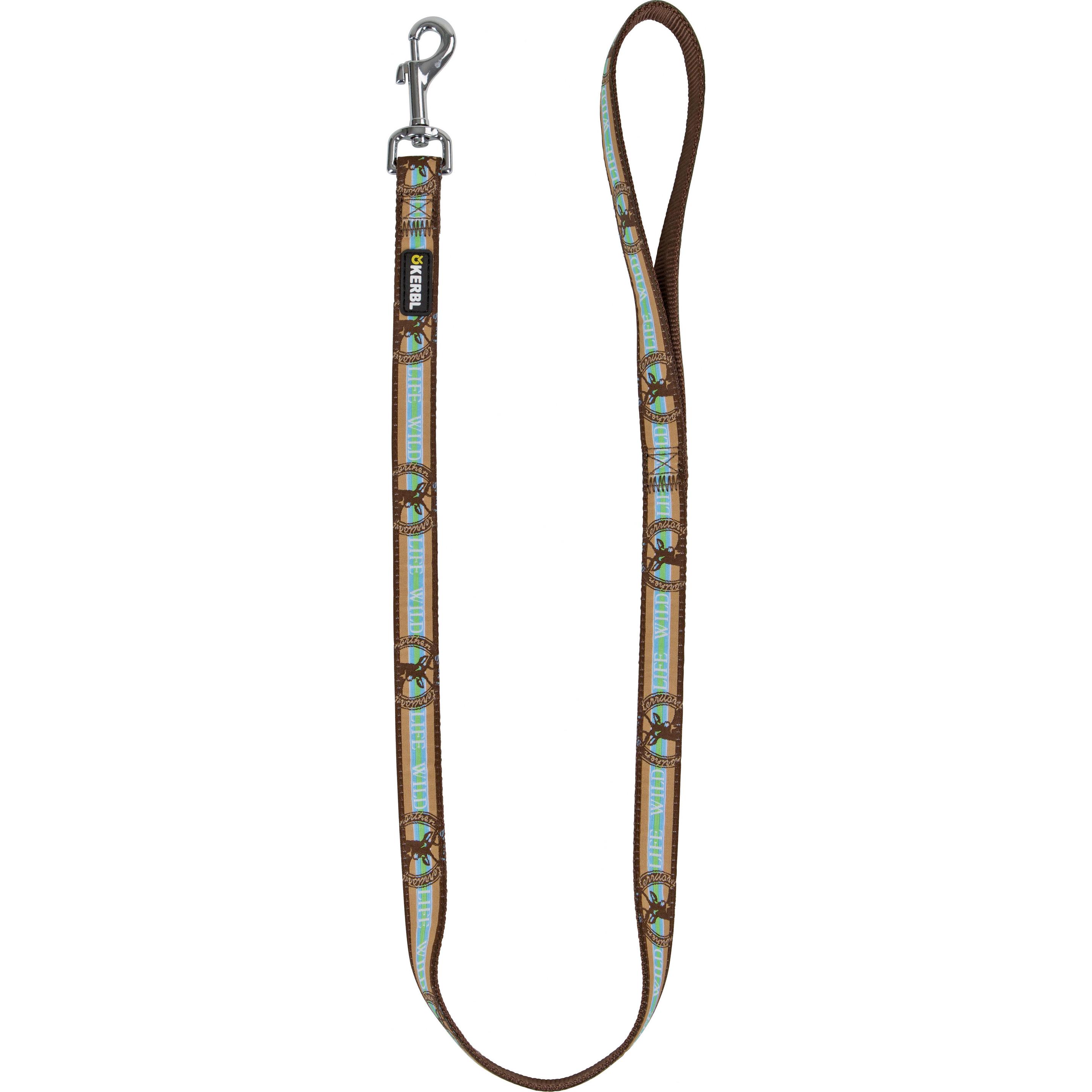 Kerbl Wild Life braun, 100cm/20mm (100, Hund, Hundesport), Halsband + Leine