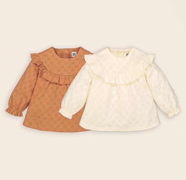 Produktbild La Redoute Collections 2er-Pack Langarm-Shirts mit Rüschen (86)