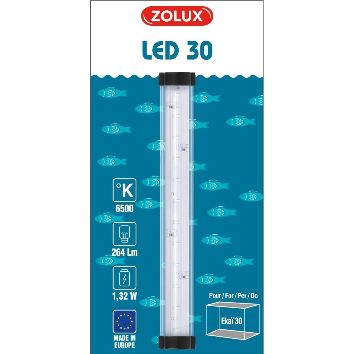 Zolux EKAÏ LUCE LED 30, Illuminazione acquario