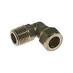 Aalberts, Rohrverbindungstechnik, Vinkel 1/2 - 12 MM M/np. - Kompressions Fittings (Winkelverbindung)