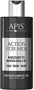 Immagine prodotto Apis Natural Cosmetics Apis - Action For Men 3in1 gel idratante per viso e capelli 300ml (300 ml)
