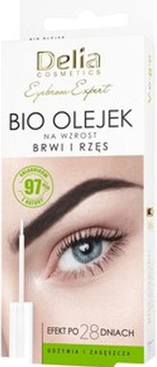 Actual product image Delia Cosmetics Cosmetics Eyebrow Expert Organic Oil for Eyebrows and Eyelashes Growth (7 ml)