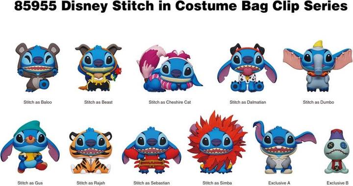 Image du produit Monogram Lilo & Stitch 3D PVC-Taschenanhänger Serie 1 Stitch in costume Display (24)